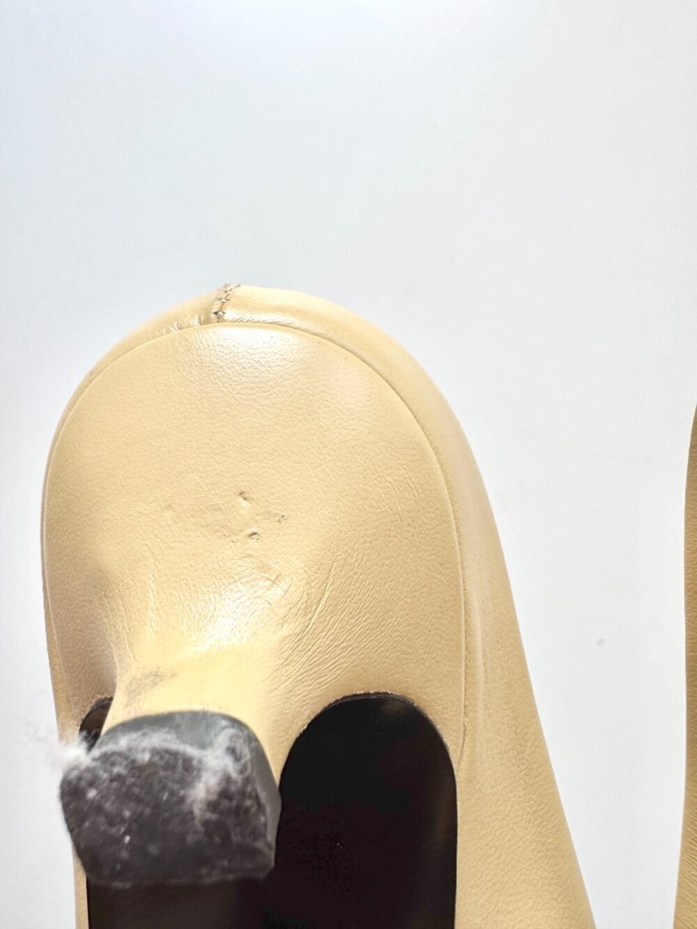 TOTEME Butter Yellow Leather Square Toe Kitten Heel Mules Slides, Size 37 - Picture 10 of 16